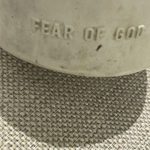 Fear of God Beige Canvas Slip-Ons - Picture 4 of 5